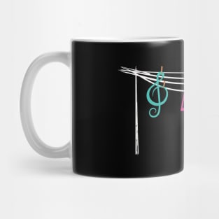 Music Notes in the Clothesline Mug